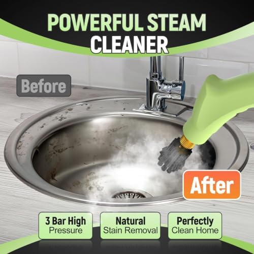 10 in 1 Steam Cleaner, High Temperature & High Pressure Heavy Duty Steamer for Cleaning with 10s Fast Heating, 37.19OZ Large Tank Handheld Steam Cleaner for Car, Home, Floor, Kitchen, Carpet and More - Image 3