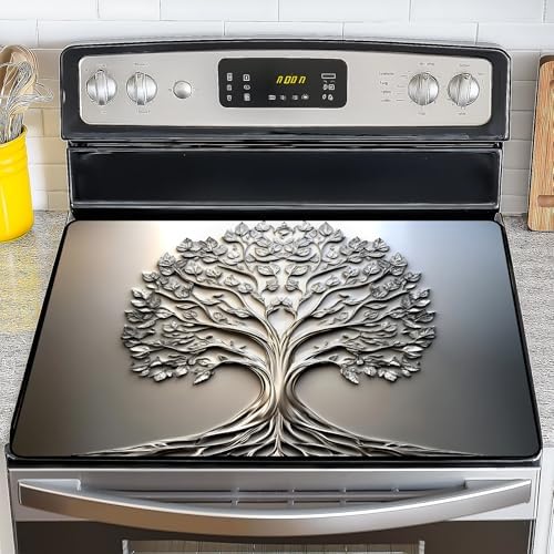 NYZE Tree of Life Silicone Stove Top Cover 28 x 20 Inch Decorative by GIVEYOUTHEBEST