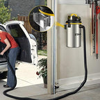 STANLEY Wet/Dry Vacuum SL18133，4.5 Gallon 4 Horsepower Wall-Mounted Hanging Vacuum with 26 Cleaning Range Stainless Steel Tank, Home/Garage/Upholster/Laundry Rooms Vacuum - Image 5