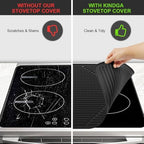 KindGa Stove Cover - Stove Top Covers for Electric Stove 30 x 21 Inch Black - Image 4