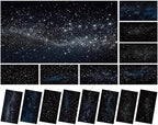 8 Pcs Fluorescent Light Covers with 80 Magnets Decorative for Classroom Ceiling Light 4 x 2 Feet Magnetic Light Covers Filter Easy Install for Office Hospitals & Home Drop Ceiling Supplies (Star) by Wiooffen
