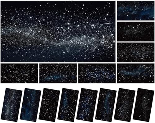 8 Pcs Fluorescent Light Covers with 80 Magnets Decorative for Classroom Ceiling Light 4 x 2 Feet Magnetic Light Covers Filter Easy Install for Office Hospitals & Home Drop Ceiling Supplies (Star) by Wiooffen