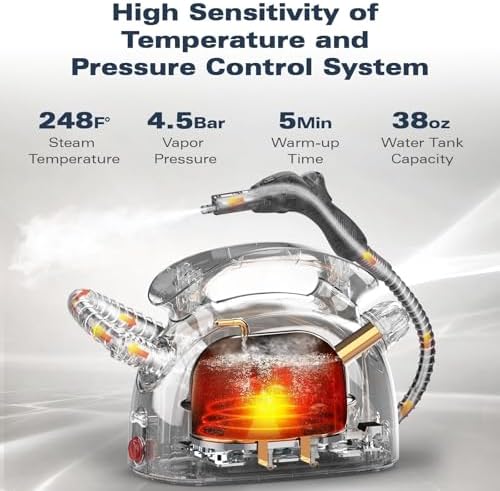 Waitbird 4.5 Bar Steam Cleaner for Home Cleaning, 275°F Handheld Steamer - Image 3