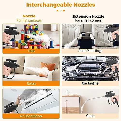 BEAMNOVA High Pressure Steamer for Auto Detailing, Car Steam Cleaner - Image 5
