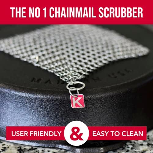 Knapp Made CM Scrubber 4" x 4" Small Ring Chainmail Cast Iron Scrubber, Premium Stainless Steel Mesh Cleaner for Pre-Seasoned Pans, Dutch Ovens, Grills and Skillets - Image 6