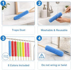 Honeydak 24 Pcs Microfiber Detail Duster Sticks Mini Crevice Cleaning Tools - Image 6