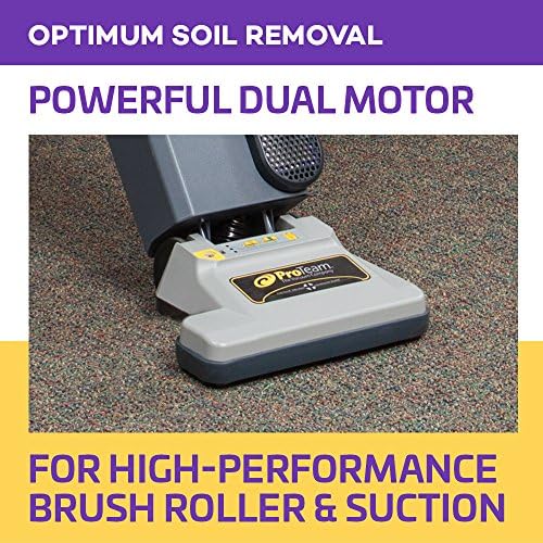 ProForce 1200XP Commercial Vacuum Cleaner Heavy Duty 12 Inch Dual Motor Bagged ProLevel Filtration & HEPA Media - For Industrial Hospitality Residences Hotels Office Buildings Retail Spaces CRI Silver - Image 3
