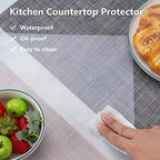 Gartful Extra Large Silicone Mats for Countertop, 28" by 20" Multipurpose Mat, Counter Table Protector, Desk Saver Pad, Placemat Nonstick Nonskid Heat-Resistant Pad, Semitransparent - Image 4