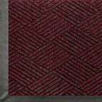 M+A Matting WaterHog Max Diamond | Commercial-Grade Entrance Mat with Diamond Pattern & Rubber Border | Indoor/Outdoor, Quick-Drying, Stain Resistant Door Mat (Maroon, 3' x 5') by MAMatting