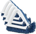 Unger 2-in-1 Grout and Corner Scrubber Brush Tool, Crevice Bathroom Cleaning Supplies for Showers, Door Tracks, Tile, and Bathtubs, Household 360-Degree Scrubbing Power (Pack of 4) by Unger