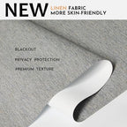 Persilux Blackout Roller Shades for Window Blinds,Cordless,Linen Fabric,Thermal Insulated Fabric UV Protection Shades for Home,Office,Bedroom,Door,Blackout-Grey,39" W X 72" H - Image 2