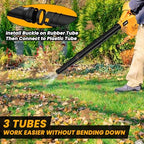 Cordless Leaf Blower for Dewalt 20V Max Battery,Electric Jobsite Air Blower with Brushless Motor,6 Variable Speed Up to 180MPH,2-in-1 Handle Electric Blower and Vacuum Cleaner(Tool Only) - Image 4