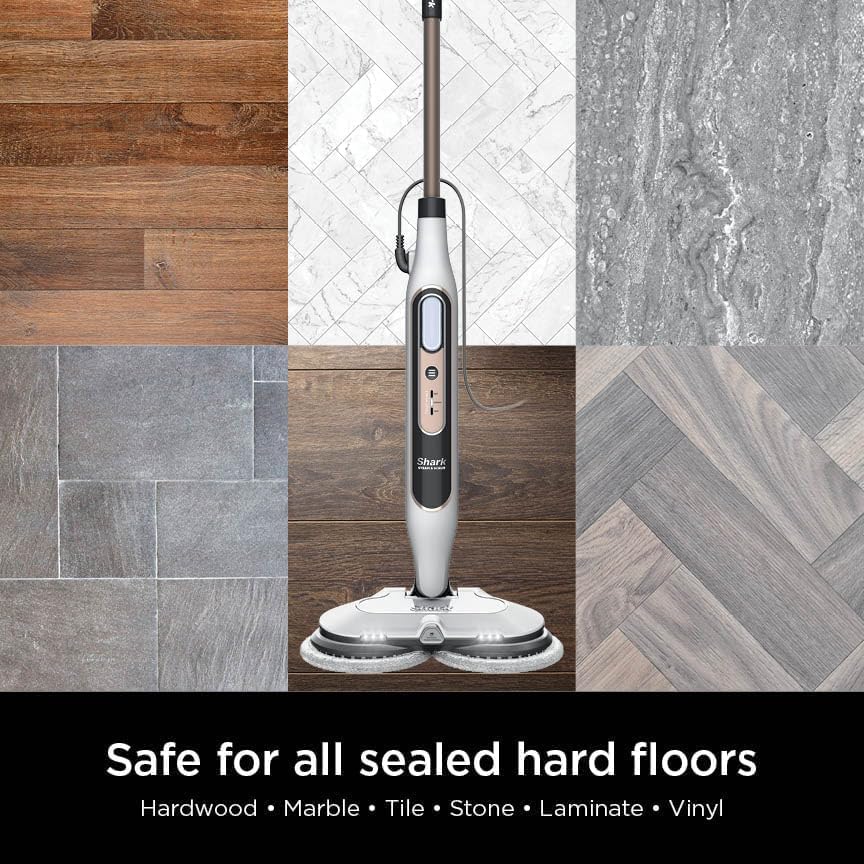 Shark S8201 Steam & Scrub with Steam Blaster Technology All-in-One Hard Floor Steam Mop with 3 Steam Modes & LED Headlights, Bronze (Renewed) - Image 6