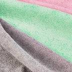 Amazon Basics Microfiber Cleaning Cloths, Ultra-Soft and Highly Absorbent, Streak-Free, Lint-Free, Scratch-Free, Washable, for Car Detailing and Glass Cleaning, 16" x 12", Green/Gray/Pink, 24-Pack - Image 3