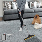B-Land Carpet Rake for Pet Hair Removal, Reusable Carpet Scraper Broom by B-Land