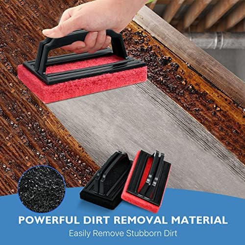 10 Pcs Screen Printing Scrub Pad with Handle, Chemical Resistant Screen Print Ink Cleaning Brush, Silkscreen Ink Remover Scrub Cleaner Supplies for Degreasing Reclaiming Mesh Frames - Image 5