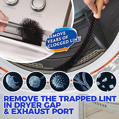 Holikme 42FT Dryer Vent Cleaner Kit 50Pcs - Lint Remover Brush Vacuum Tools - Image 4
