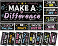 8Pcs Inspirational Fluorescent Light Covers for Classroom Ceiling Light 4x2Ft Motivational Word Magnetic Lights Cover Filter Easy Install for Back to School Office Hospital Ceiling Supply (Blackboard) by Wiooffen