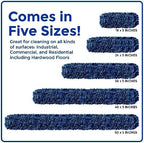 Nine Forty 48-Inch Premium Nylon Dust Mop Replacement Head - Heavy Duty Mop Head Refill for Industrial, Commercial, and Residential Cleaning - Dry Floor Duster for Hardwood Surfaces - Blue (1-Pack) - Image 2