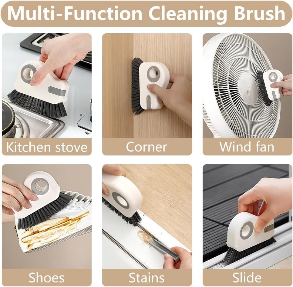 2 in 1 Window Track Cleaning Brush Tools (Grey) - Image 5