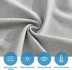 RYB HOME Privacy French Door Curtains for Back Glass Door Inside House - Image 5