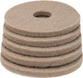 PRO SOURCE Light Cleaning/Buffing Pads for Floor Machines: 5 Pack, Tan Fine Polyester, 17" Diameter by PROSOURCE