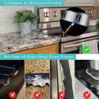 Stove Gap Covers - Stainless Steel, Kitchen Stove Counter Gap Cover Oven Gap Cover, Heat Resistant & Easy to Clean Stove Gap Filler, Upgraded Wider Top Suitable for Wider Stove & Counter Gaps (23.5") - Image 5