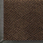 M+A Matting - 2295750035 WaterHog Eco Premier | Commercial-Grade Entrance Mat with Diamond Pattern & Rubber Border | Indoor/Outdoor, Quick-Drying, Stain Resistant Door Mat (Chestnut, 3x5) by MAMatting