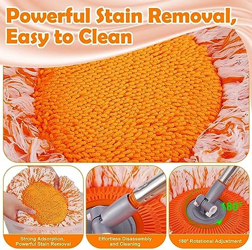 Keyloland Wall Mop, Primium 68” Wall Cleaner, High-Quality Baseboard Cleaner, Professional-Grade Baseboard Cleaner Tool with Handle, Superior Quality Dust Mop, Efficient cleaning tools - Image 3