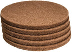 PRO SOURCE Light Cleaning/Buffing Pads for Floor Machines: 5 Pack, Tan Fine Polyester, 17" Diameter - Image 2