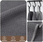 KinHwa Dish Cloths for Washing Dishes with Scrub Side, Microfiber Dish Rags - Image 4