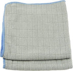Unger 12” x 12” Microfiber Glass and Mirror Cloths, 2 Pack, Wet and Dry Cleaning Towels, Reusable Supplies, Window Cleaner Polishing Cloth with Streak-Free Results by Unger