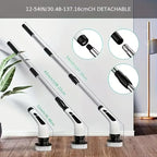 Electric Spin Scrubber, Cordless Cleaning Brush Scrubber for Home, 8 Replaceable Brush Heads, 3 Adjustable Size, 2 Speeds for Bathroom Shower Bathtub Glass Car, Gift for Holidays Birthday - Image 6