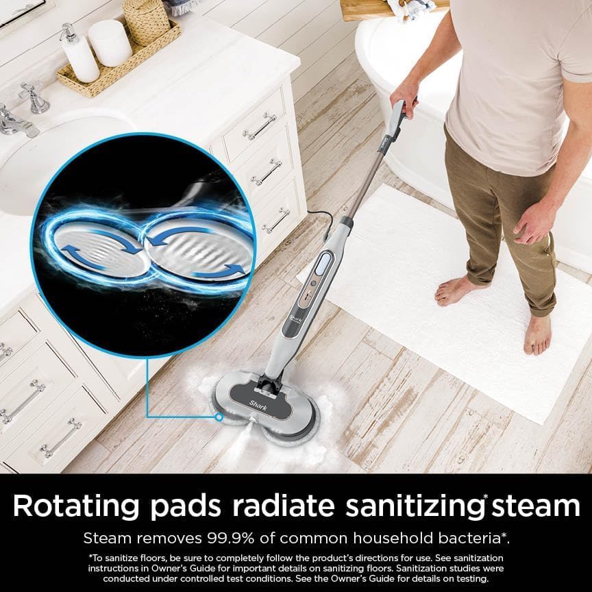 Shark S8201 Steam & Scrub with Steam Blaster Technology All-in-One Hard Floor Steam Mop with 3 Steam Modes & LED Headlights, Bronze (Renewed) - Image 4