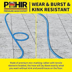 POHIR Pressure Washer Hose 50FT 3/8" 4800 PSI with Quick Connect & Adapters - Image 6