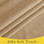 NICETOWN Linen French Blackout Door Window Curtains, 1 Panel - Image 5