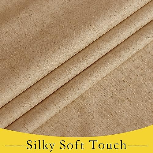 NICETOWN Privacy French Door Curtains for Kitchen Office, W26 x L50 inch - Image 5