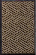 WaterHog Max Diamond | Commercial-Grade Entrance Mat with Diamond Pattern & Rubber Border | Indoor/Outdoor, Quick-Drying, Stain Resistant Door Mat (Khaki, 4' x 10') by MAMatting