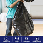 Teivio Large Black Trash Bags 30-33 Gallon 300 Count 30+ Gal Garbage Bags - Image 4