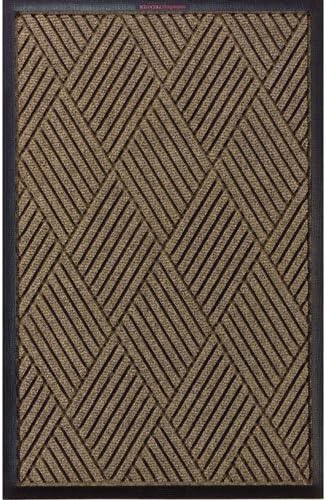 M+A Matting - 2295750035 WaterHog Eco Premier | Commercial-Grade Entrance Mat with Diamond Pattern & Rubber Border | Indoor/Outdoor, Quick-Drying, Stain Resistant Door Mat (Chestnut, 3x5) - Image 2