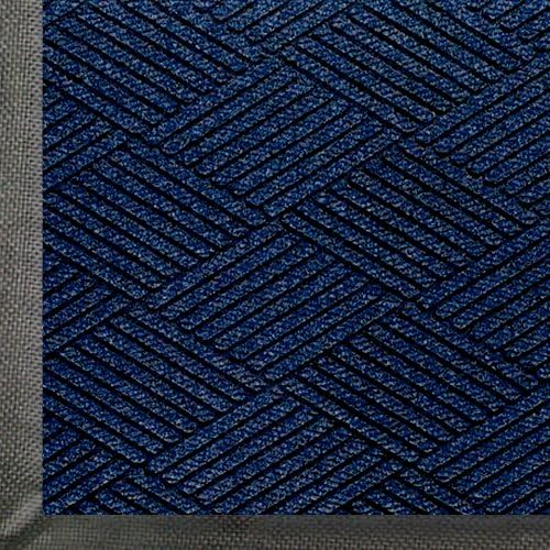 M+A Matting WaterHog Max Diamond | Commercial-Grade Entrance Mat with Diamond Pattern & Rubber Border | Indoor/Outdoor, Quick-Drying, Stain Resistant Door Mat (Indigo, 4' x 10') by MAMatting