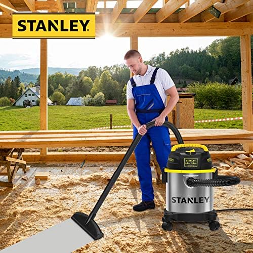 STANLEY 3 Gallon Wet Dry Vacuum, Powerful 4 Peak HP Motor, Portable Stainless Steel 3 in 1 Multifunctional Shop Vacuum with Blower, Model: SL18136 - Image 6