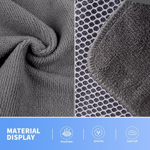 KinHwa Dish Cloths for Washing Dishes with Scrub Side, Microfiber Dish Rags - Image 7