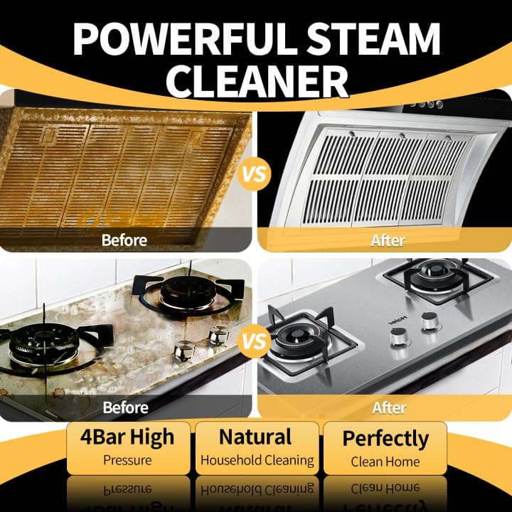 Steam Cleaner, 6 Steam Levels, 42oz Tank & 11 Pieces Accessories, 1500W High-Temperature Steam Cleaner for Home, Handheld Steamer for cleaning Grout,Tile,Kitchen,Bathroom,Car - Image 2
