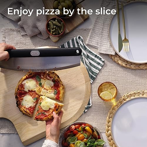 Everdure Pizza Rocker - Powerful One-Cut Stainless Steel Blade, Durable and Comfortable Grip, Dishwasher Safe – Ideal Pizza Cutter for Pizza Lovers, Chefs, Cooks, Bakers - Image 2