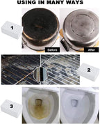 Non Scratch Grillstone Magic Blackstone Block Cleaner Clean Brick Stone Scraper for Removing Stains，Pool, Baking Steel,Oven, Flat Top Cookers, Utensils, Toilet, Hard Skin Callus Remover, 4 pack, White - Image 3