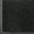 M+A Matting WaterHog Max Diamond | Commercial-Grade Entrance Mat with Diamond Pattern & Rubber Border | Indoor/Outdoor, Quick-Drying, Stain Resistant Door Mat (Black Smoke, 4' x 8.4') by MAMatting