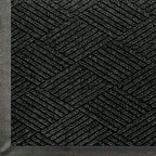 M+A Matting WaterHog Max Diamond | Commercial-Grade Entrance Mat with Diamond Pattern & Rubber Border | Indoor/Outdoor, Quick-Drying, Stain Resistant Door Mat (Black Smoke, 3' x 4') by MAMatting