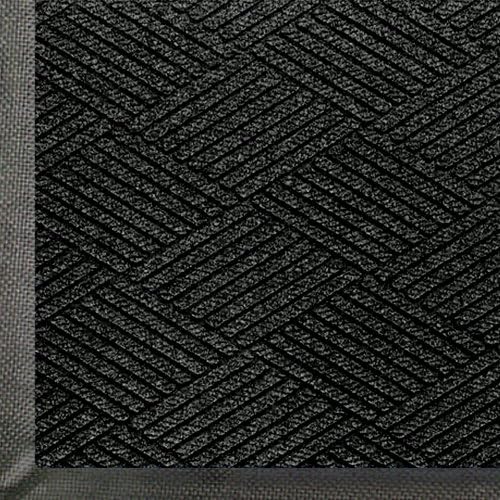 M+A Matting WaterHog Max Diamond | Commercial-Grade Entrance Mat with Diamond Pattern & Rubber Border | Indoor/Outdoor, Quick-Drying, Stain Resistant Door Mat (Black Smoke, 6' x 12.2') by MAMatting