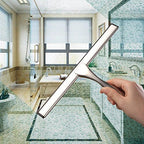 Hiware All-Purpose Shower Squeegee for Shower Doors, Bathroom, Window and Car Glass - Stainless Steel, 12 Inches - Image 3